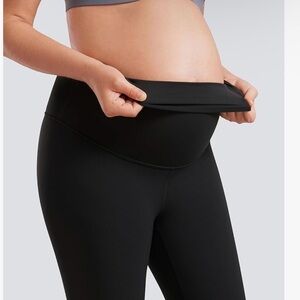 CRZ YOGA Maternity High-Waist Black Leggings